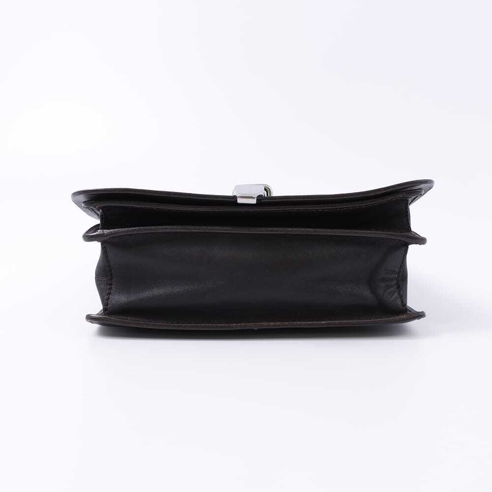 Prada Leather Shoulder Bag Triangular Logo Plate - image 3